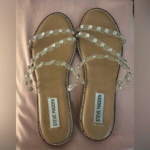Steve Madden Clear Straps